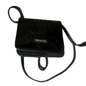 NA Sport black  patent leather crossbody mini purse
